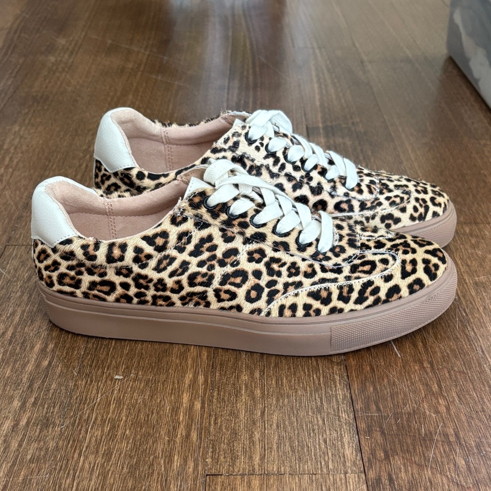 LOFT Leopard Print Sneakers with White Accents